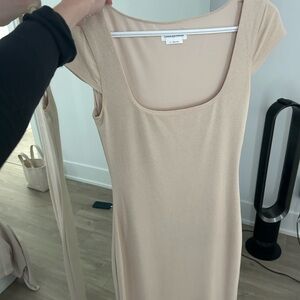 Lovers + Friends Beige Midi Dress